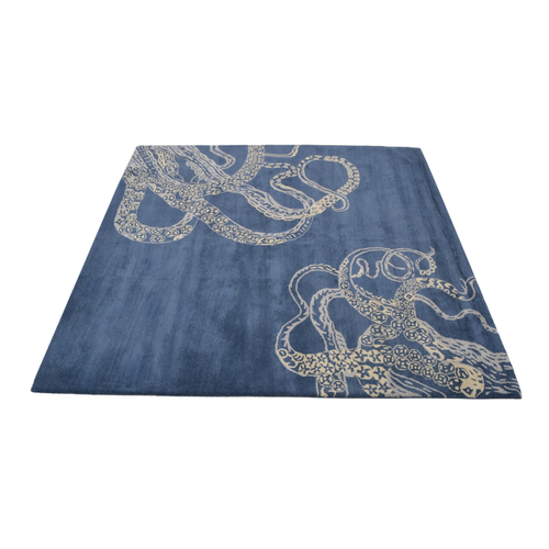 Rugsotic Carpets Hand Tufted Wool Square Area Rug Contemporary