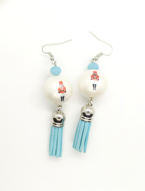 Christmas- Nutcracker Tassel Earrings