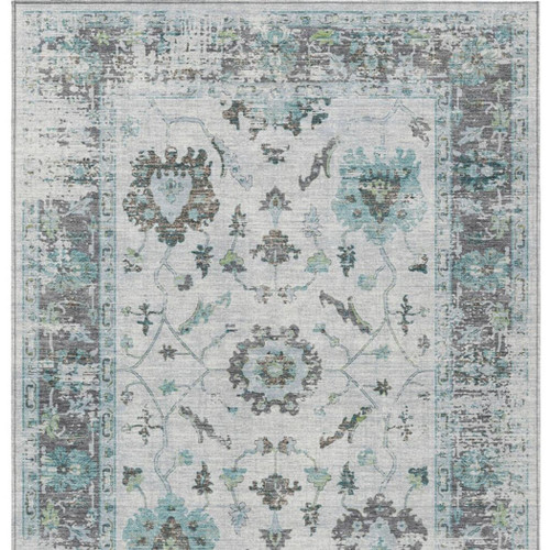 Floral Washable Indoor Outdoor Area Rug