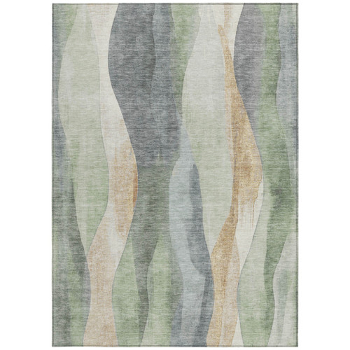 Abstract Washable Indoor Outdoor Area Rug