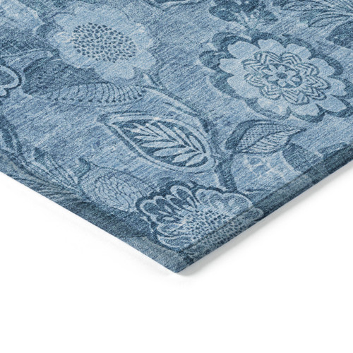 Floral Washable Indoor Outdoor Area Rug