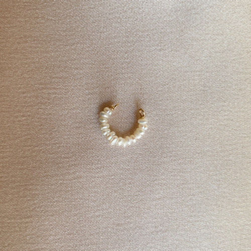 Pearl Ear Cuff - Gold - 12 mm