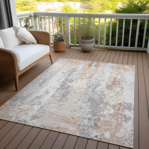 Abstract Washable Indoor Outdoor Area Rug