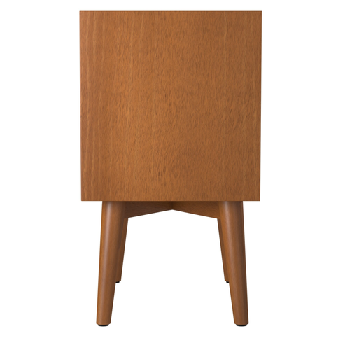 Flynn Mid Century Modern 2 Drawer Nightstand
