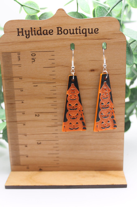 Pumpkin Totem || Dangle Earrings