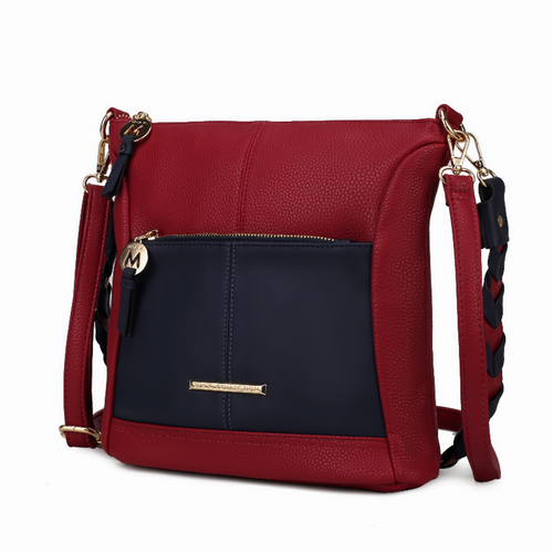 Nala Vegan Color-block Leather Women's Shoulder Bag