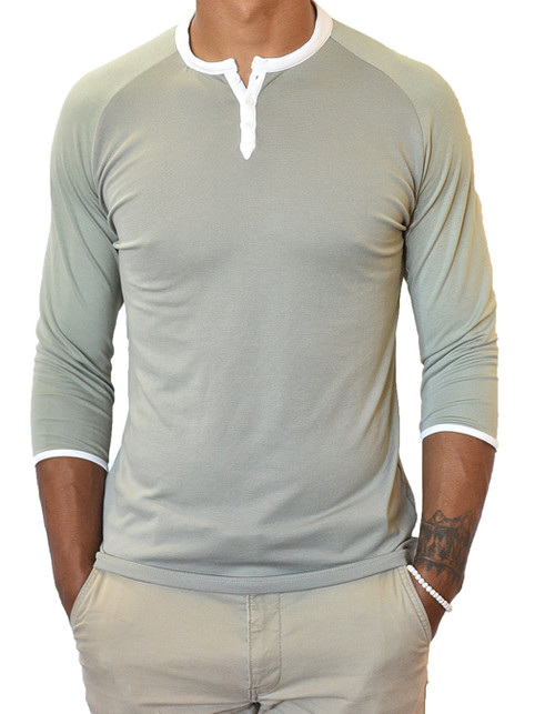 3/4 Sleeve Henley
