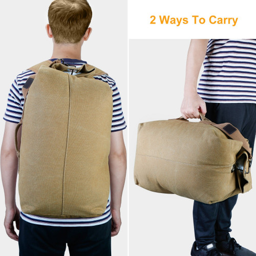 Canvas Backpack Outdoors 25L Travel Laptop Bag 