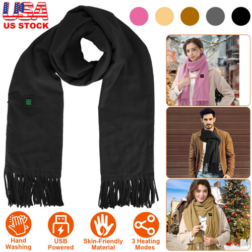Electric Heated Winter Scarf USB Heating Neck Wrap