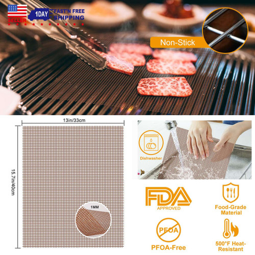 BBQ Grill Mat Non-Stick Mesh Mat