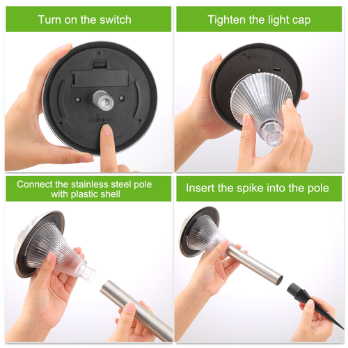 12Packs Solar Garden Lights
