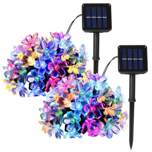 2Pcs Solar Powered String Lights 