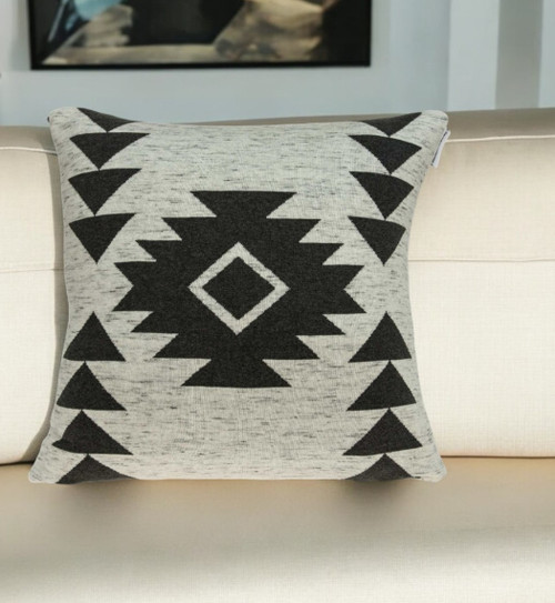 20" X 7" X 20" Southwest Tan Accent Cotton Pillow Cover With Poly Insert