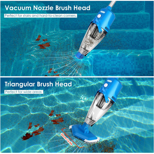 21GPM Cordless Pool Vacuum With Telescopic 