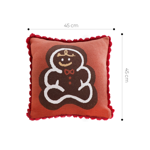 Cozy Christmas Gingerbread Man Accent Pillowcase