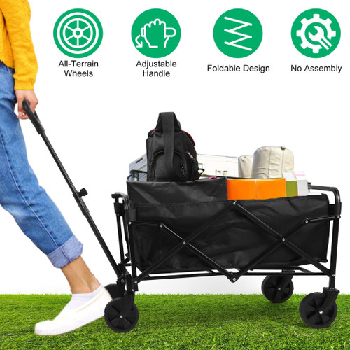 100L Collapsible Folding Wagon Cart 