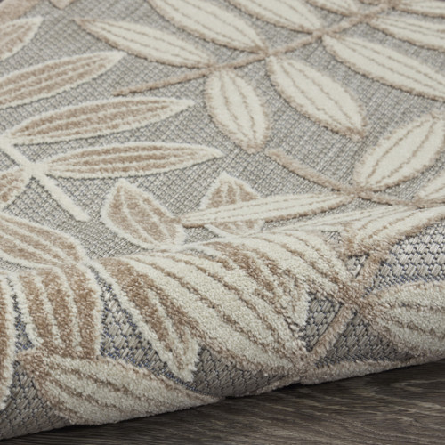 7' X 10' Natural Floral Indoor Outdoor Area Rug