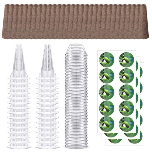 120Pcs Seed Pod Kit Hydroponic Garden Growing Containers Grow Anything Kit 