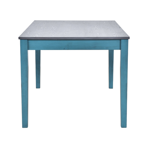 Mid-Century 6-Piece Wood Dining Table Set
