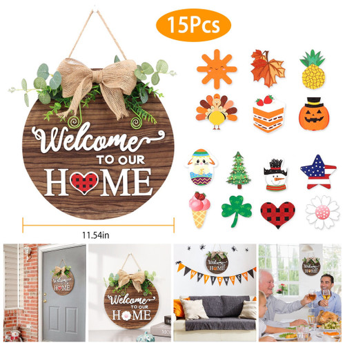 Interchangeable Welcome Sign 