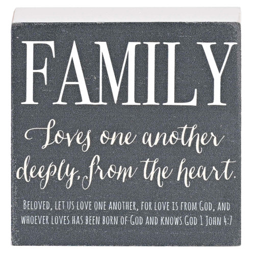 Tabletop Plaque Family Loves One Another