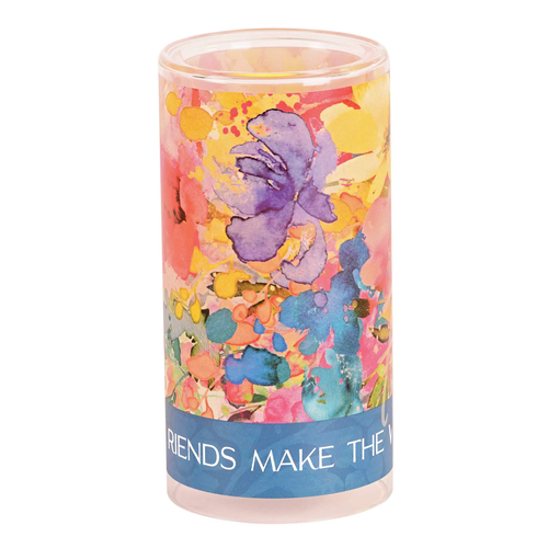 Candleholder Friends Make The World 8In