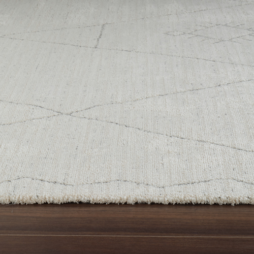 8' X 11' Cream and Beige Abstract Non Skid Area Rug