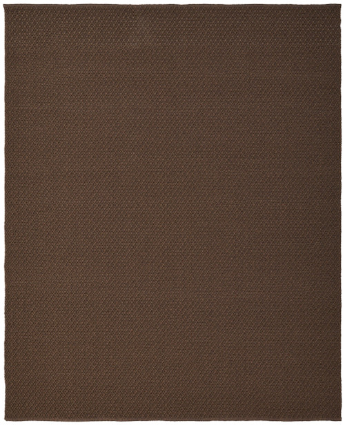 5' X 8' Brown Hand Woven Area Rug