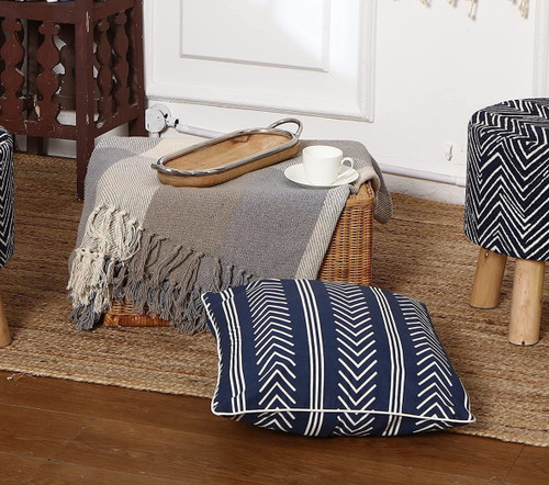 Decorative Square Printed Throw Pillow Covers Set