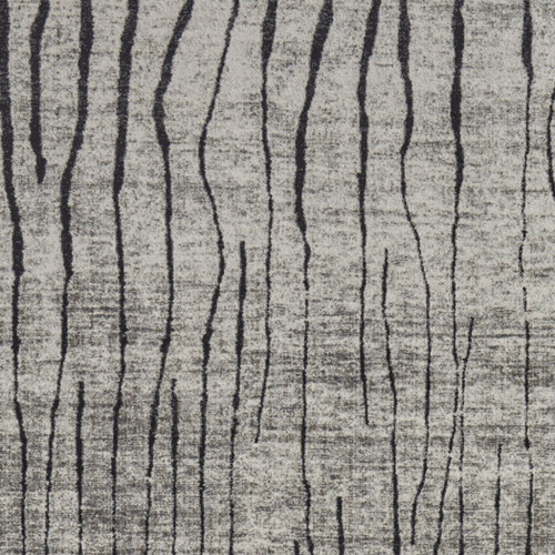 4' X 6' Gray and Black Abstract Power Loom Area Rug