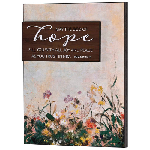 Stacked Wall Plaque May The God Of Hope