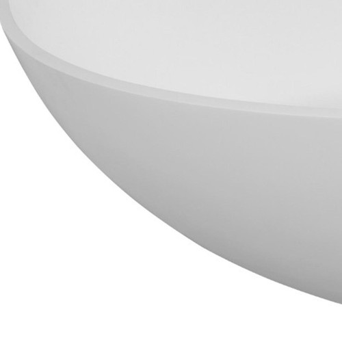 65" White Acrylic Oval Bath Tub