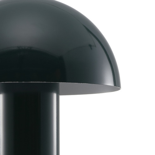 11" Forest Green Novelty USB Table Lamp With Globe Shade