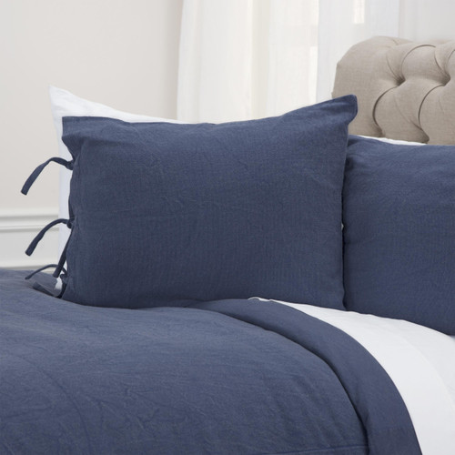 Indigo King Cotton Washable Polyester Duvet Cover Set With Two Shams