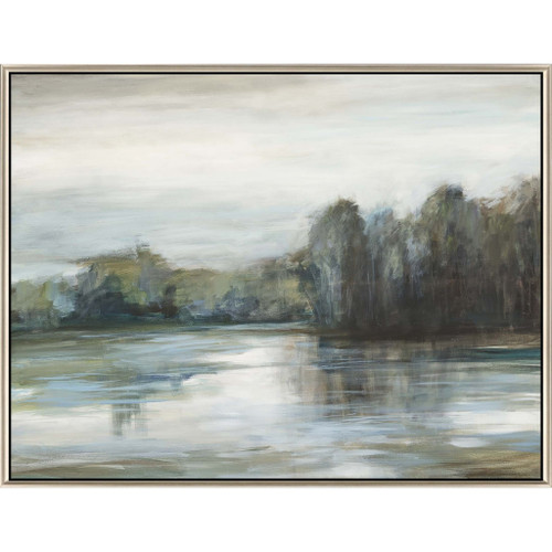 Serenity's Edge Canvas Silver Floater Frame Print Wall Art