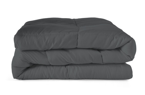Gray Queen Microfiber Washable Microfiber Down Alternative Comforter