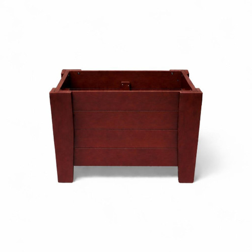 20" X 24" Mahogany Heavy Duty Plastic Square Planter Box