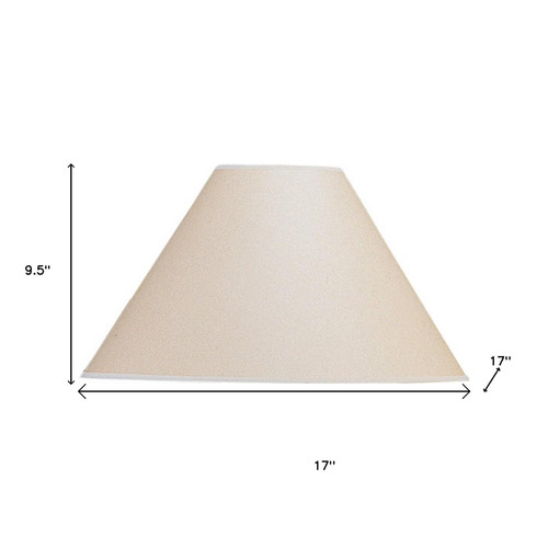 Light Brown Paper Plain Empire Lamp Shade