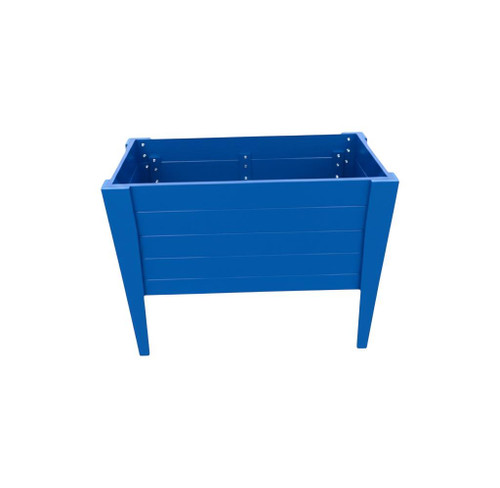 30" X 18" Blue Heavy Duty Plastic Rectangular Raised Garden Bed