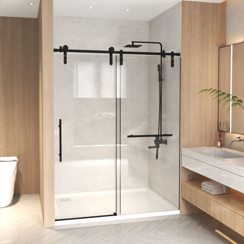 Set Of Two Tempered Glass Shower Doors
