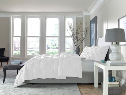 White Twin Microfiber Washable Microfiber Down Alternative Comforter