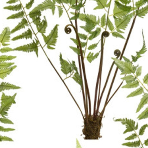 Set of Six 37" Green Artificial Fern Tree