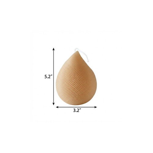 5" Brown Ocean Breeze Scented Dimensional Teardrop Candle