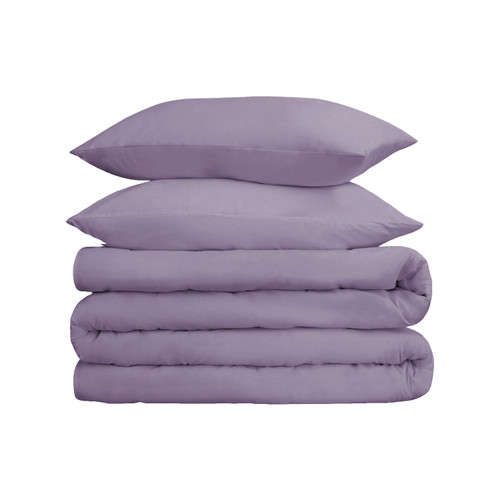 Lavender Queen Cotton Washable Duvet Cover Set With Two Shams
