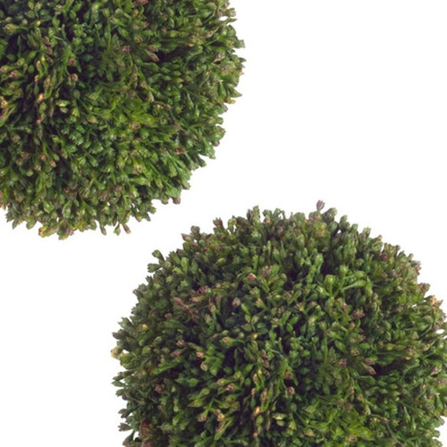 Set of Eight 4" Green Artificial