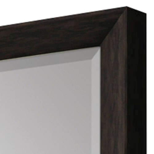 40" Dark Brown Framed Accent Mirror
