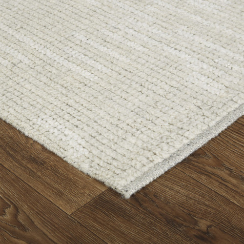 2' X 3' Tan and Ivory Wool Hand Knotted Area Rug