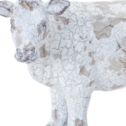 Set of Three White Resin Figurine Tabletop Sculpture