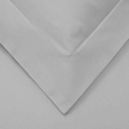 Light Gray Queen Cotton Blend Washable Duvet Cover Set
