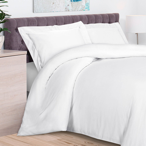 White King Rayon Washable Duvet Cover Set